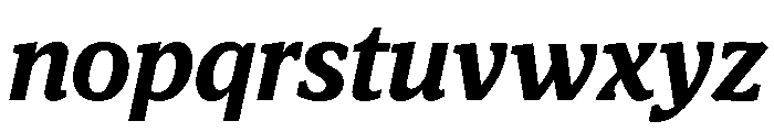 Viroqua Bold Italic Font LOWERCASE