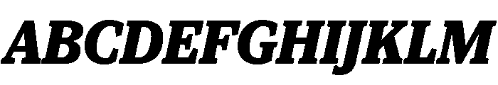 Viroqua Extra Bold Italic Font UPPERCASE
