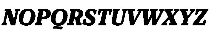 Viroqua Extra Bold Italic Font UPPERCASE