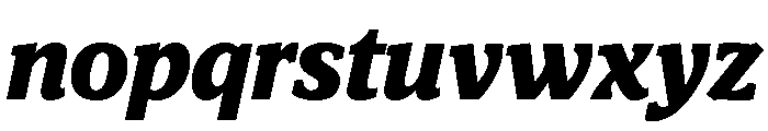 Viroqua Extra Bold Italic Font LOWERCASE