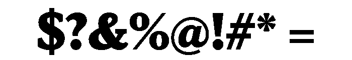Viroqua Extra Bold Font OTHER CHARS