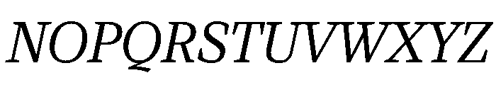 Viroqua Light Italic Font UPPERCASE