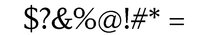 Viroqua Light Font OTHER CHARS
