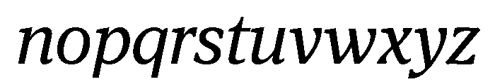 Viroqua Regular Italic Font LOWERCASE