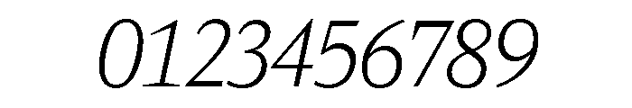 Viroqua Thin Italic Font OTHER CHARS
