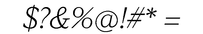 Viroqua Thin Italic Font OTHER CHARS