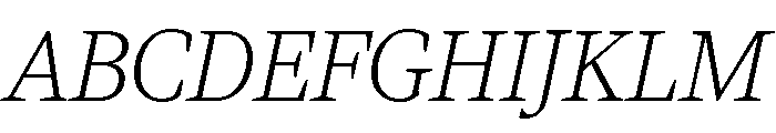 Viroqua Thin Italic Font UPPERCASE