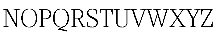 Viroqua Thin Font UPPERCASE