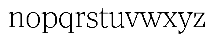 Viroqua Thin Font LOWERCASE