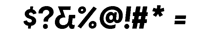 Visby Bold Oblique Font OTHER CHARS
