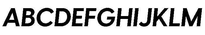Visby Bold Oblique Font UPPERCASE