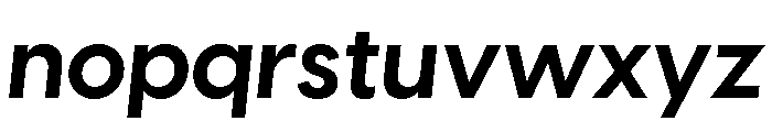 Visby Bold Oblique Font LOWERCASE