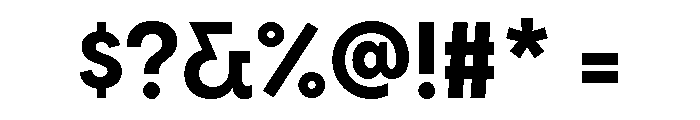 Visby Bold Font OTHER CHARS