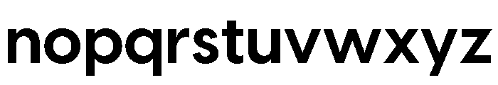 Visby Bold Font LOWERCASE