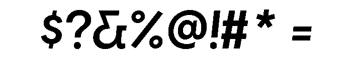 Visby Demi Bold Oblique Font OTHER CHARS