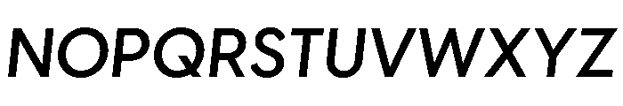 Visby Demi Bold Oblique Font UPPERCASE