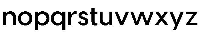 Visby Demi Bold Font LOWERCASE