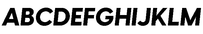 Visby Extra Bold Oblique Font UPPERCASE