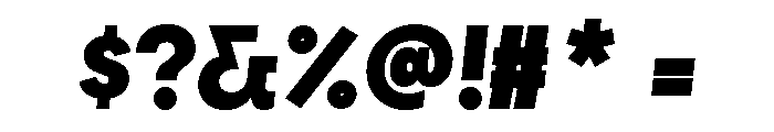 Visby Heavy Oblique Font OTHER CHARS