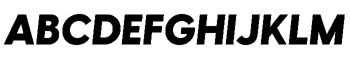 Visby Heavy Oblique Font UPPERCASE