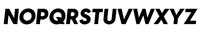 Visby Heavy Oblique Font UPPERCASE