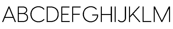 Visby Light Font UPPERCASE