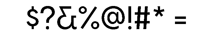 Visby Medium Font OTHER CHARS