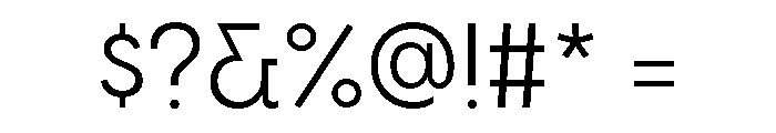 Visby Regular Font OTHER CHARS