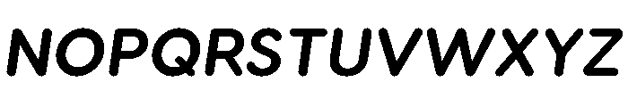 Visby Round Bold Oblique Font UPPERCASE