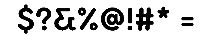 Visby Round Bold Font OTHER CHARS
