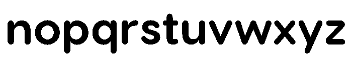 Visby Round Bold Font LOWERCASE
