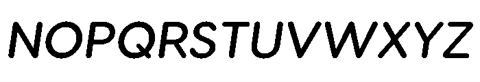 Visby Round Demi Bold Oblique Font UPPERCASE