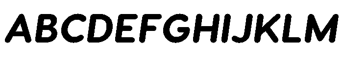 Visby Round Extra Bold Oblique Font UPPERCASE