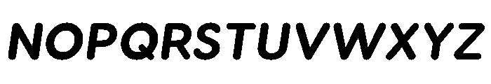 Visby Round Extra Bold Oblique Font UPPERCASE