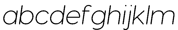 Visby Round Extra Light Oblique FONT