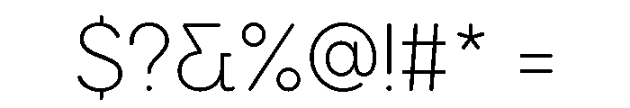 Visby Round Extra Light Font OTHER CHARS