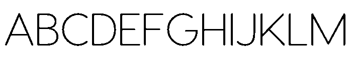 Visby Round Extra Light Font UPPERCASE