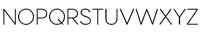 Visby Round Extra Light Font UPPERCASE