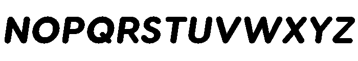 Visby Round Heavy Oblique Font UPPERCASE