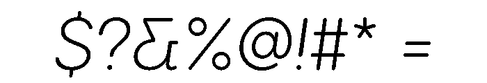 Visby Round Light Oblique Font OTHER CHARS
