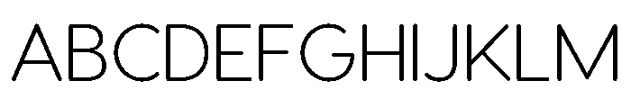 Visby Round Light Font UPPERCASE