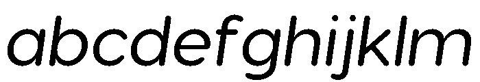 Visby Round Medium Oblique FONT