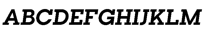 Visby Slab Bold Oblique Font UPPERCASE