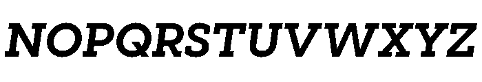 Visby Slab Bold Oblique Font UPPERCASE