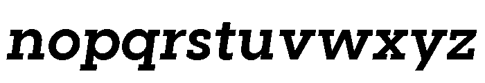 Visby Slab Bold Oblique Font LOWERCASE
