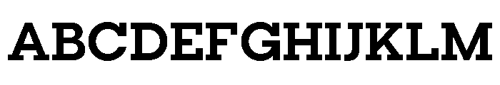 Visby Slab Bold Font UPPERCASE