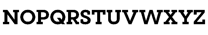 Visby Slab Bold Font UPPERCASE