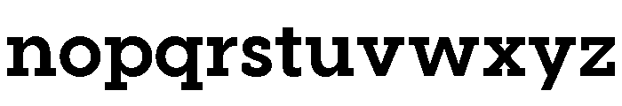 Visby Slab Bold Font LOWERCASE