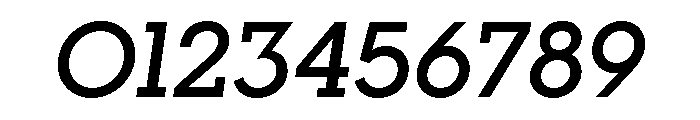 Visby Slab Demi Bold Oblique Font OTHER CHARS