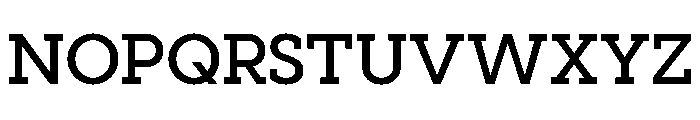Visby Slab Demi Bold Font UPPERCASE